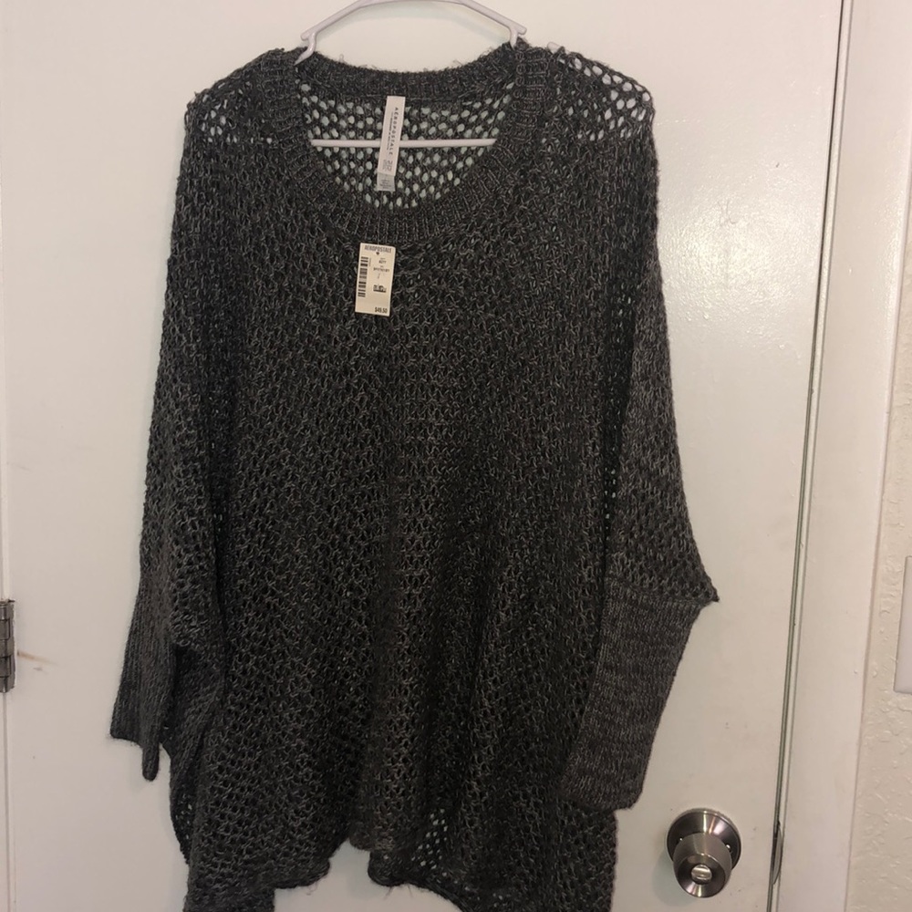 Oversized Cute Grey Sweater